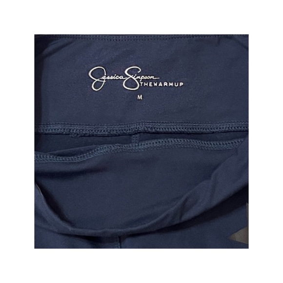 Jessica Simpson Navy Blue and Black Star Leggings that Glitter Women’s Medium - Picture 10 of 16